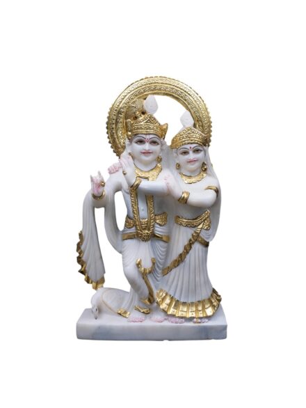 Radha Krishna Marble Statue For Temple