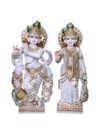 Radha Krishna Marble Statue For Home Temple (Vietnam)