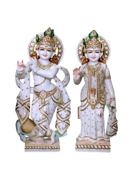 Radha Krishna Marble Statue For Home Temple (Vietnam)