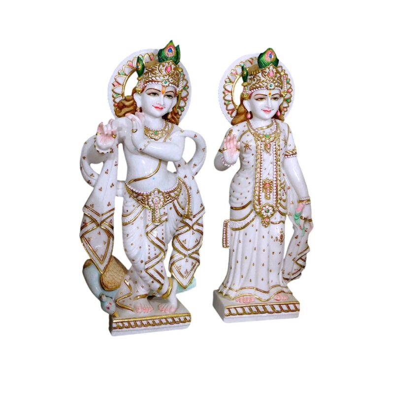 Radha Krishna Marble Statue For Home Temple (Vietnam) - Image 3