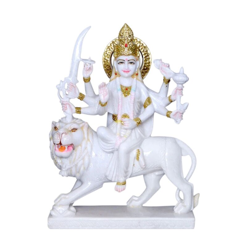 Durga Mata Marble Statue (Vietnam) - Image 2