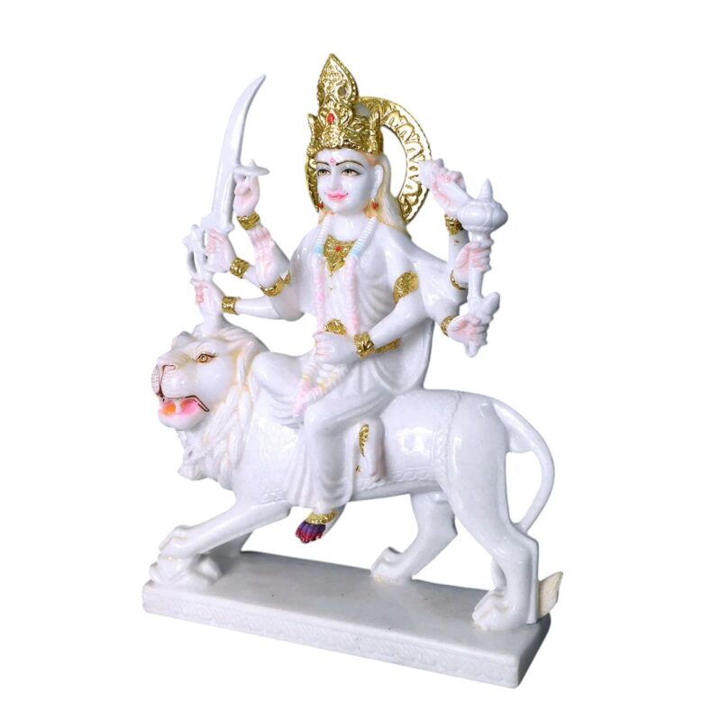 Durga Mata Marble Statue (Vietnam) - Image 3