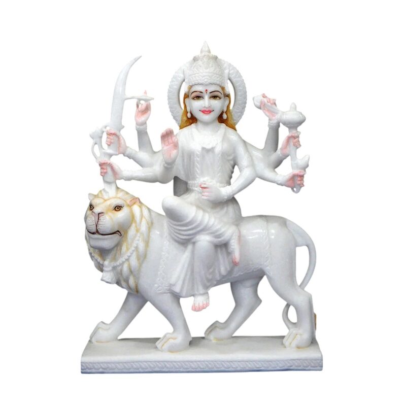 Durga Mata Marble Statue For Temple (Vietnam)