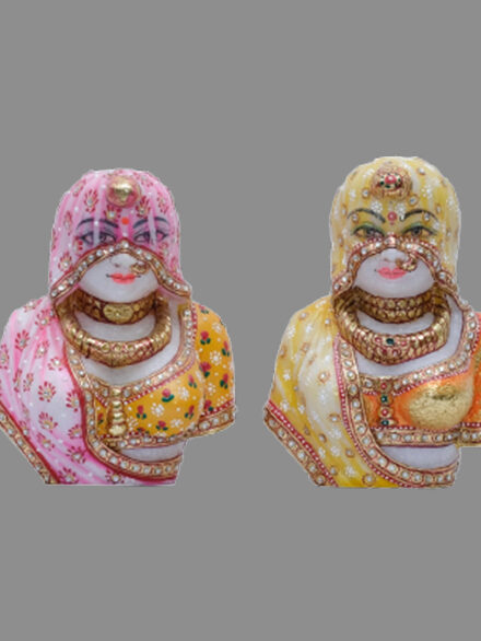 Pink and Yellow Marble Banni Thanni