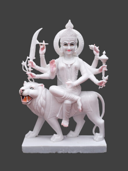 Vietnam Marble Durga Mata Statue