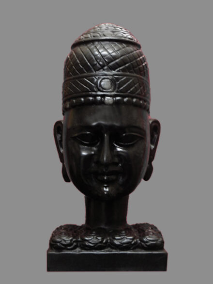 Khatu Shyam Baba Black Marble Statue