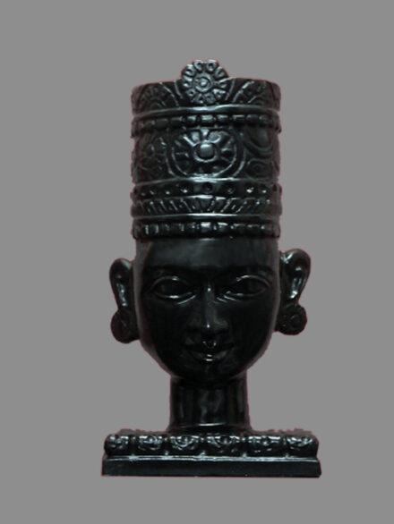 Khatu Shyam Baba Black Marble Sculpture