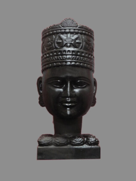 Khatu Shyam Baba Idol in Jet Black Marble