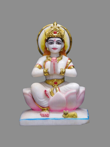 Parvati Mata Marble Statue