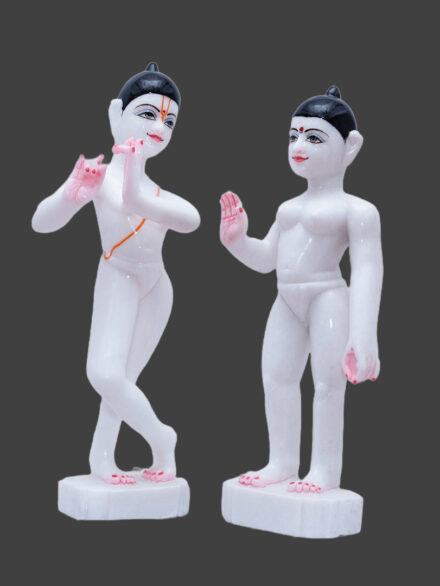ISKCON Radha Krishna Marble Statue