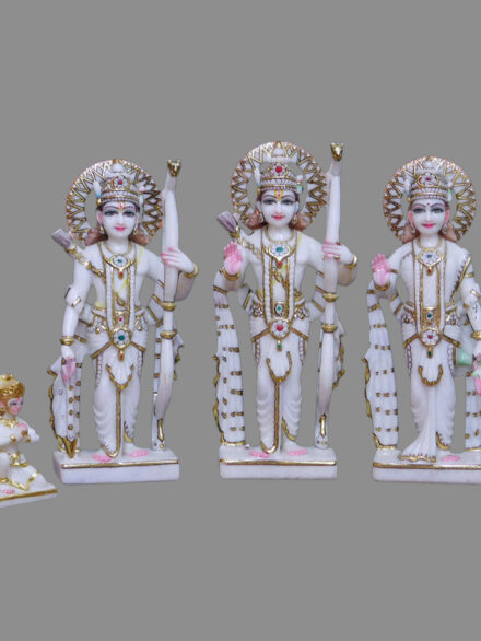 Makrana White Marble Ram Darbar Idol