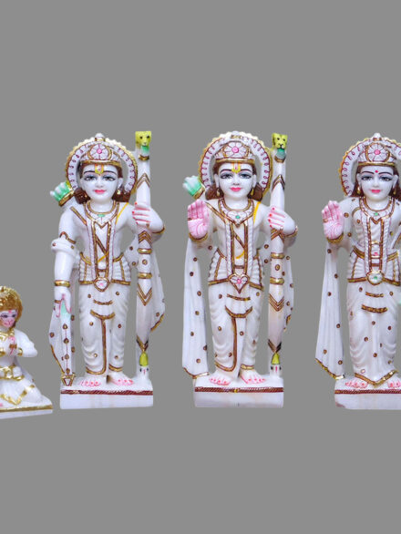 Divine Ram Darbar Statue Makrana White Marble
