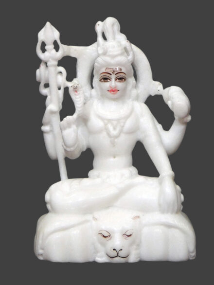 Divine Shiv Ji Samadhi Swaroop 4 Hands Idol
