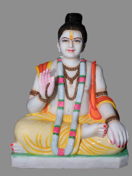 Dattatreya Sitting Idol Hand Carved Alwar Marble